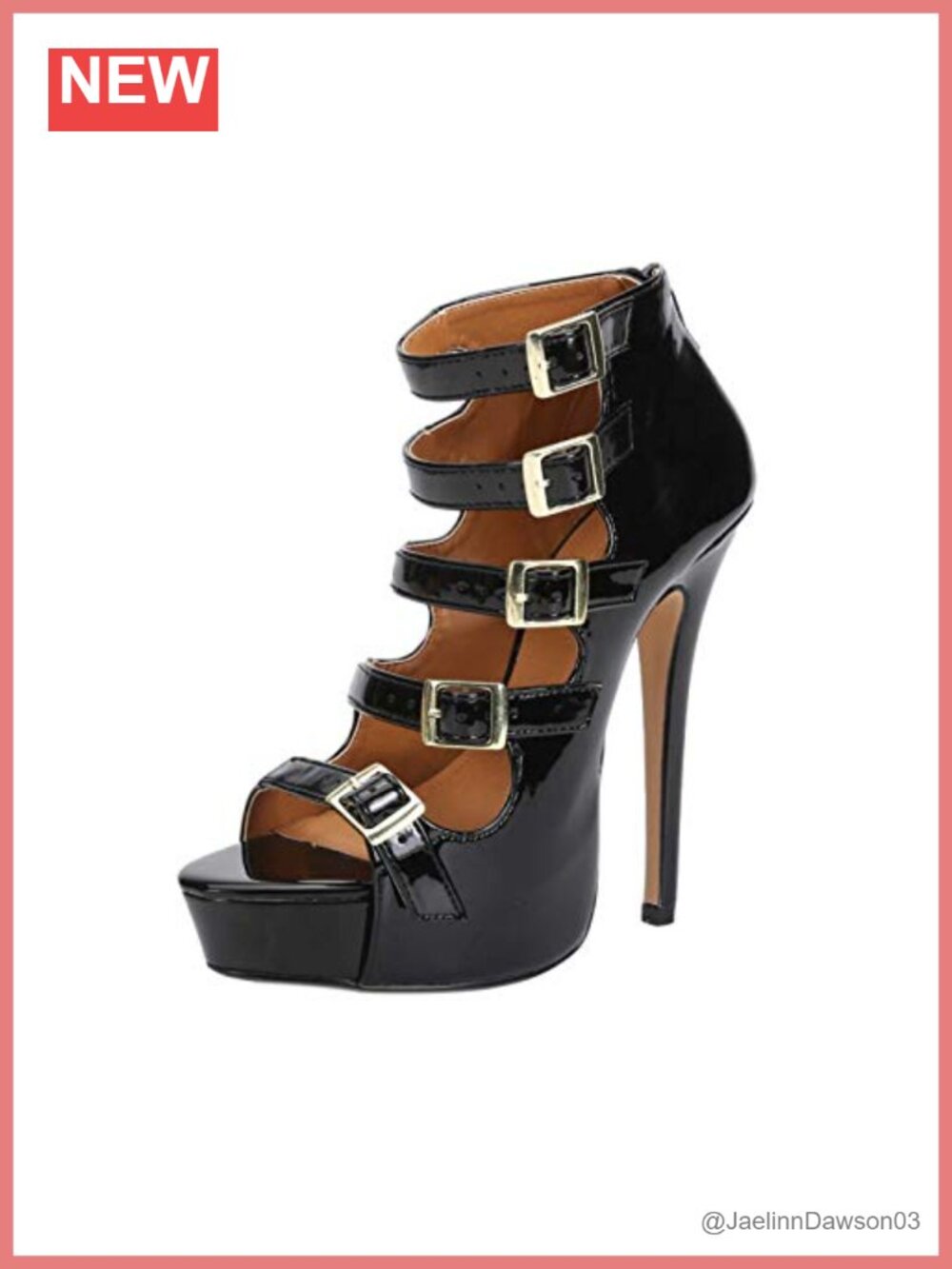 Gladiator Platform Sandals Stiletto High Heel 6.3 Inch Ankle Boots